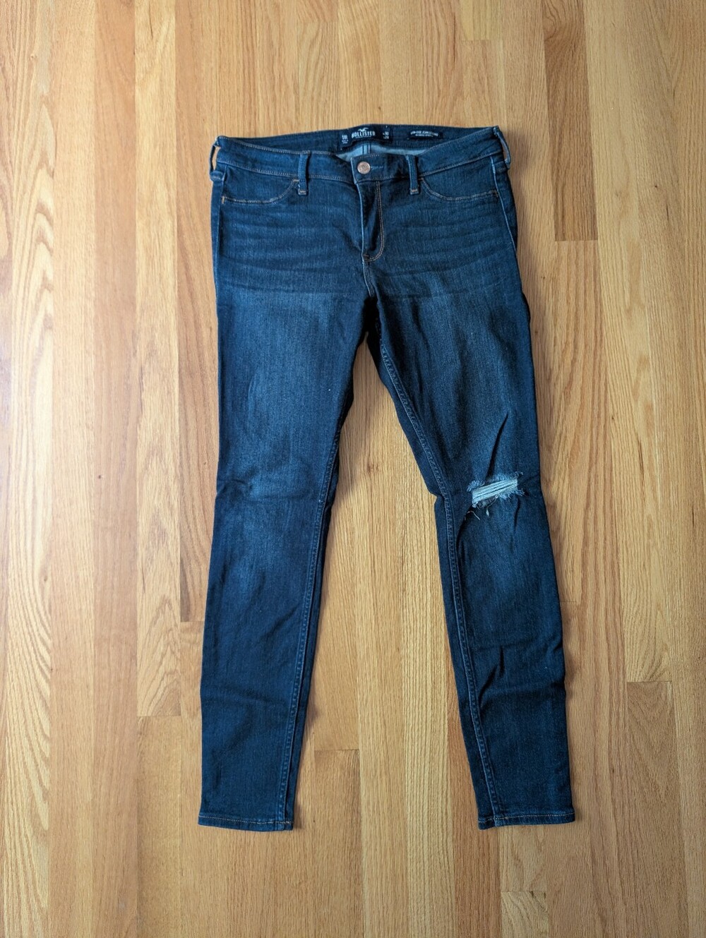 Hollister Size 11 Distressed Low Rise Jeans